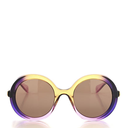 Gucci Acetate Round GG Sunglasses GG0367S Purple 2 of 7