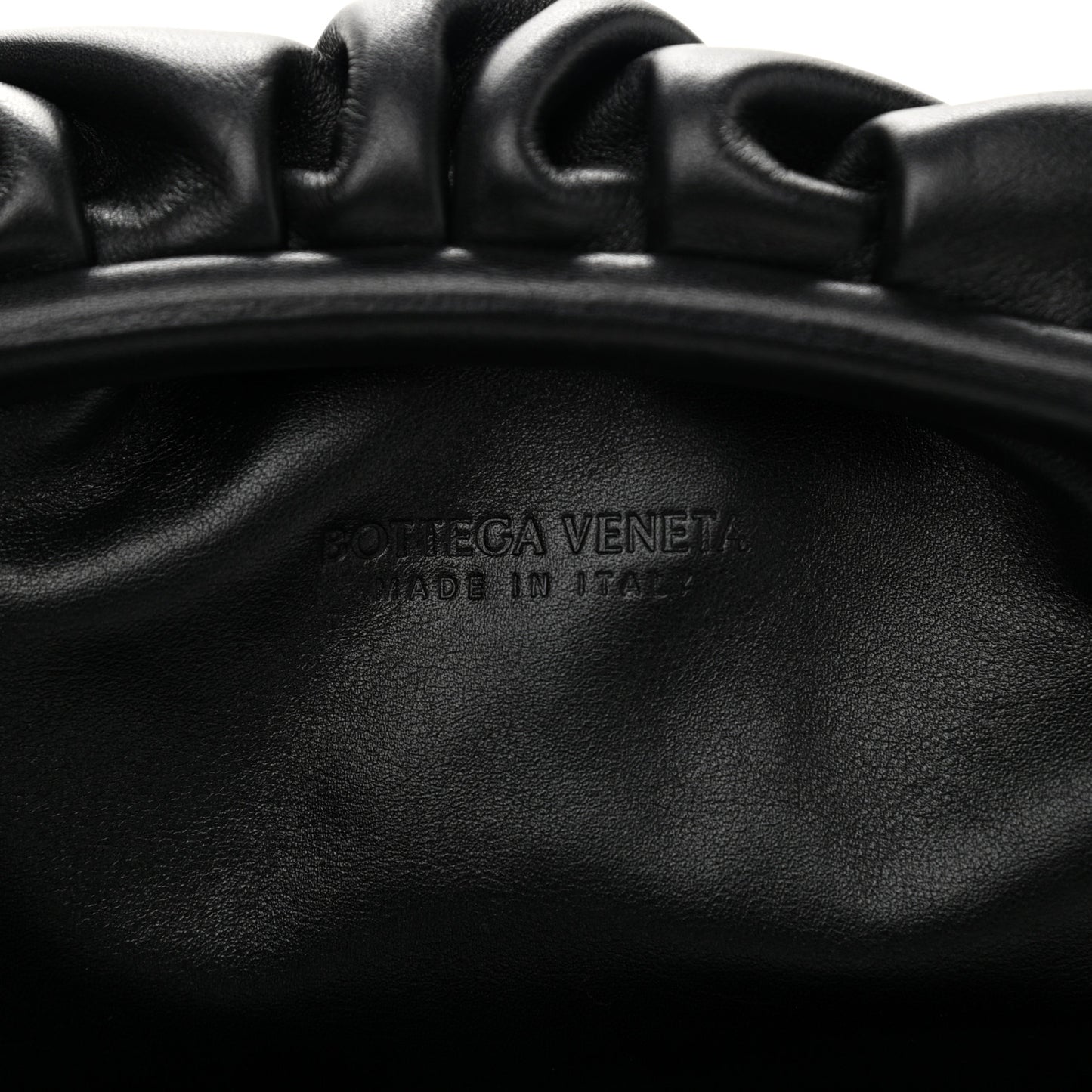 Smooth Butter Calf The Pouch Oversized Clutch Black