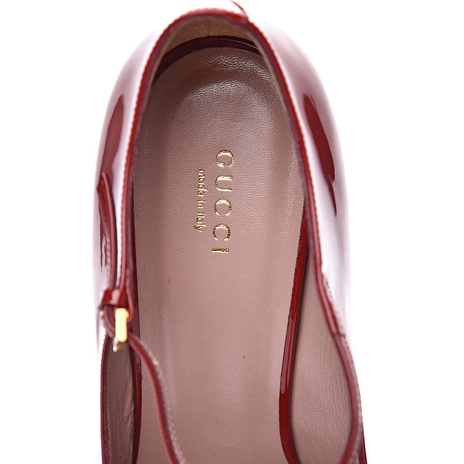 Gucci Patent Beverly T-Strap High Heel Pumps 42 Red 6 of 9