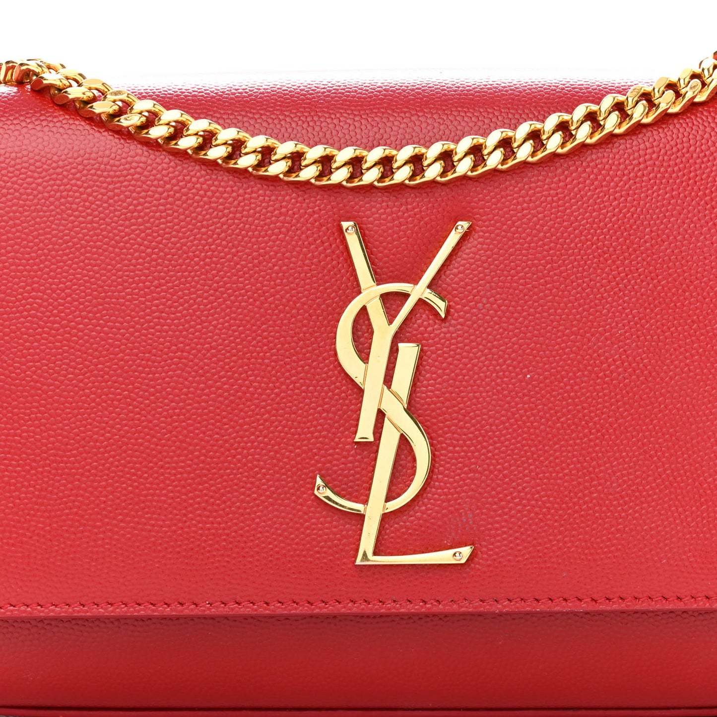 Grain De Poudre Small Monogram Kate Satchel Red