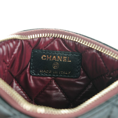 Chanel Lambskin Quilted Small Cosmetic Case Black 6 of 7