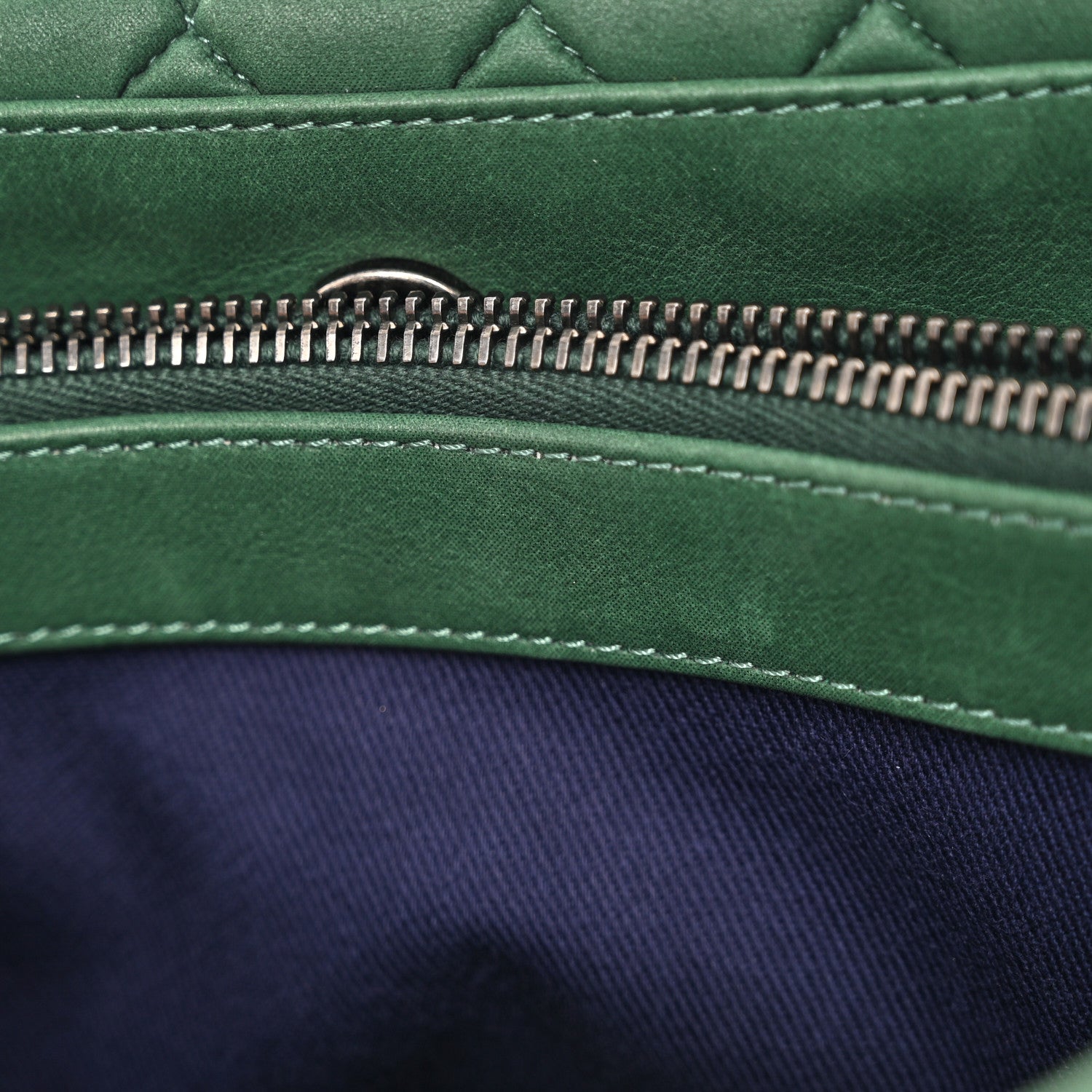 Chanel Iridescent Calfskin Quilted New Bubble Tote Vert Fonce 12 of 17