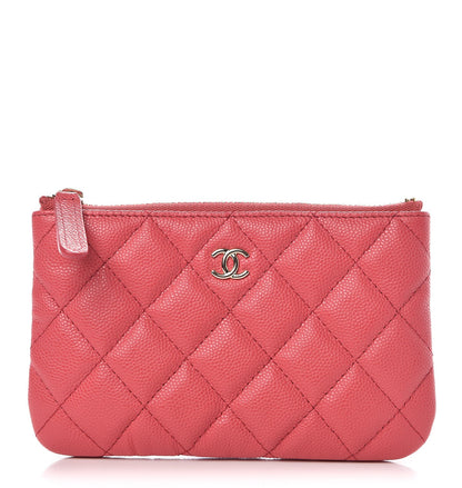 Chanel Caviar Quilted Small Cosmetic Case Pink 1 of 8