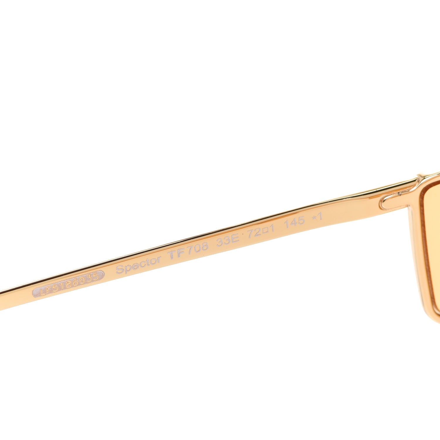 Tom Ford Square Spector Sunglasses TF 708 Gold 5 of 6
