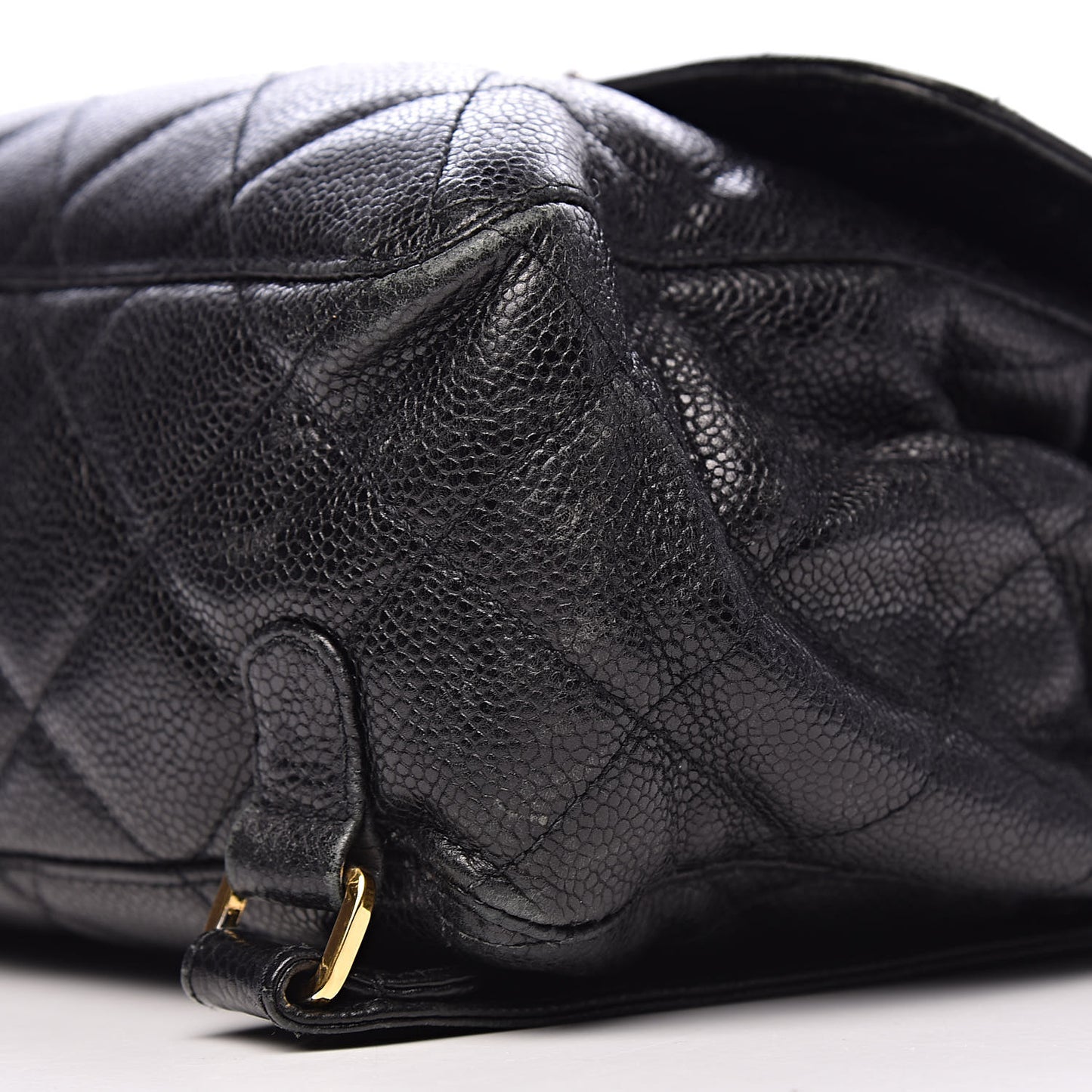 Caviar Quilted Backpack Black
