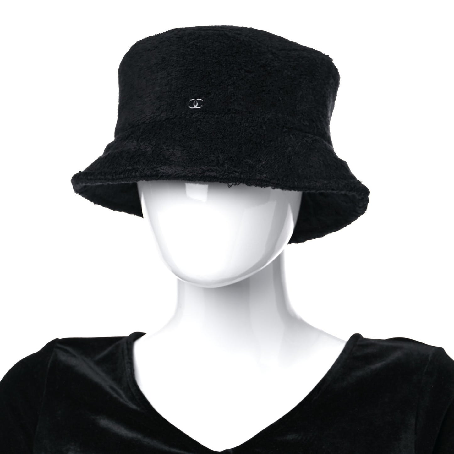 Terry Cloth CC Bucket Hat M Black