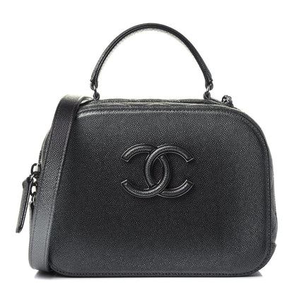 Chanel Metallic Caviar Small Coco Curve Vanity Bag Black Ruthenium 1 of 11