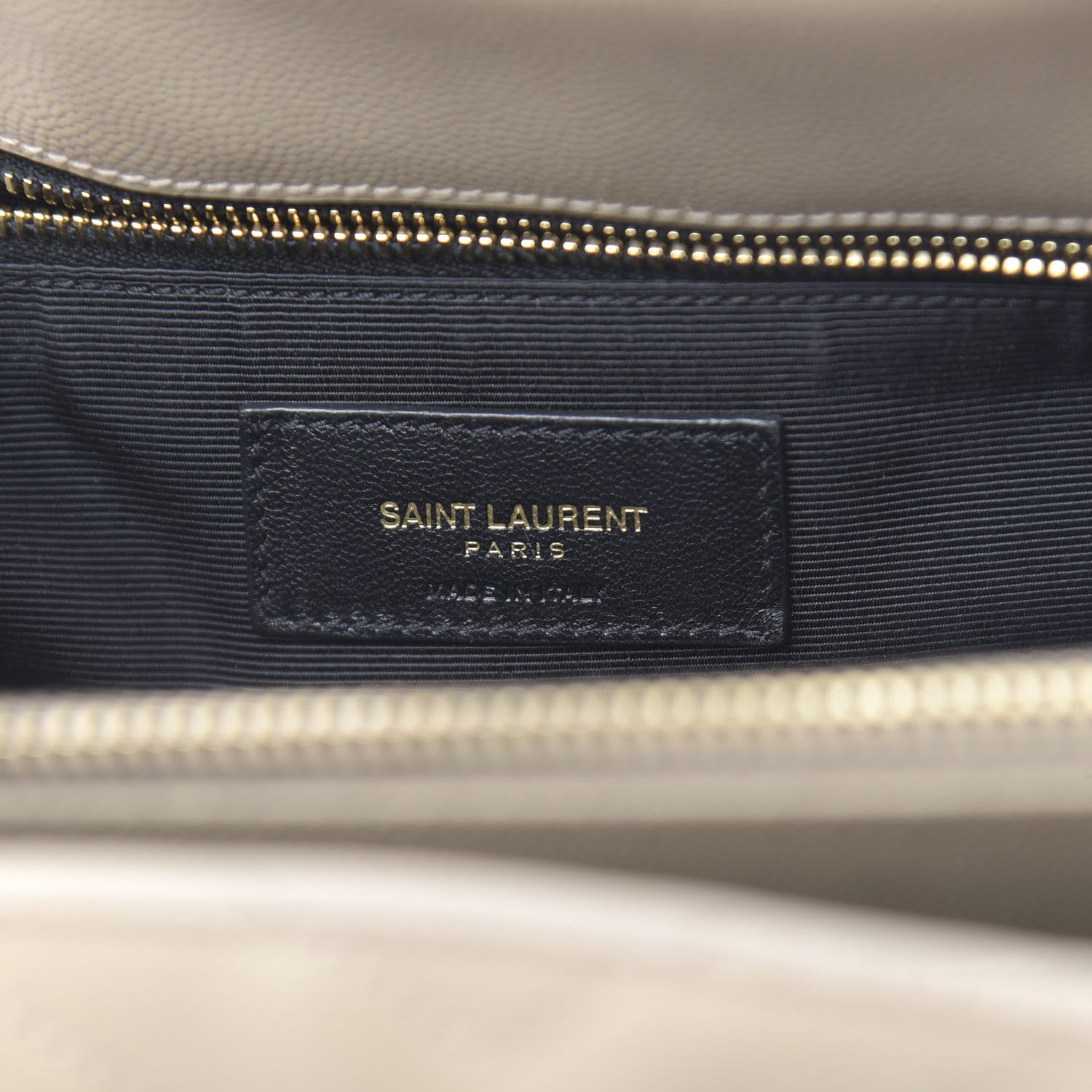 Saint Laurent Grain De Poudre Matelasse Chevron Monogram Shopping Bag Nude Powder 6 of 13