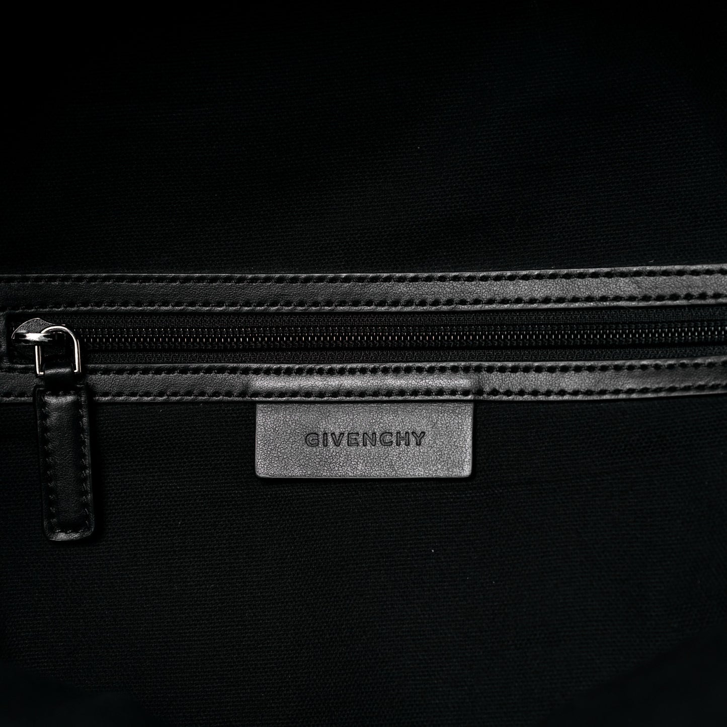 Calfskin Logo Small Backpack Black