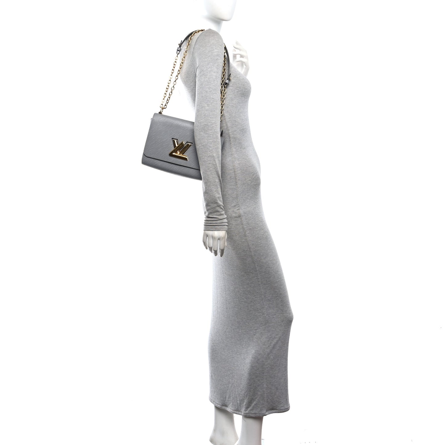 Epi Twist Shoulder Bag MM Etain