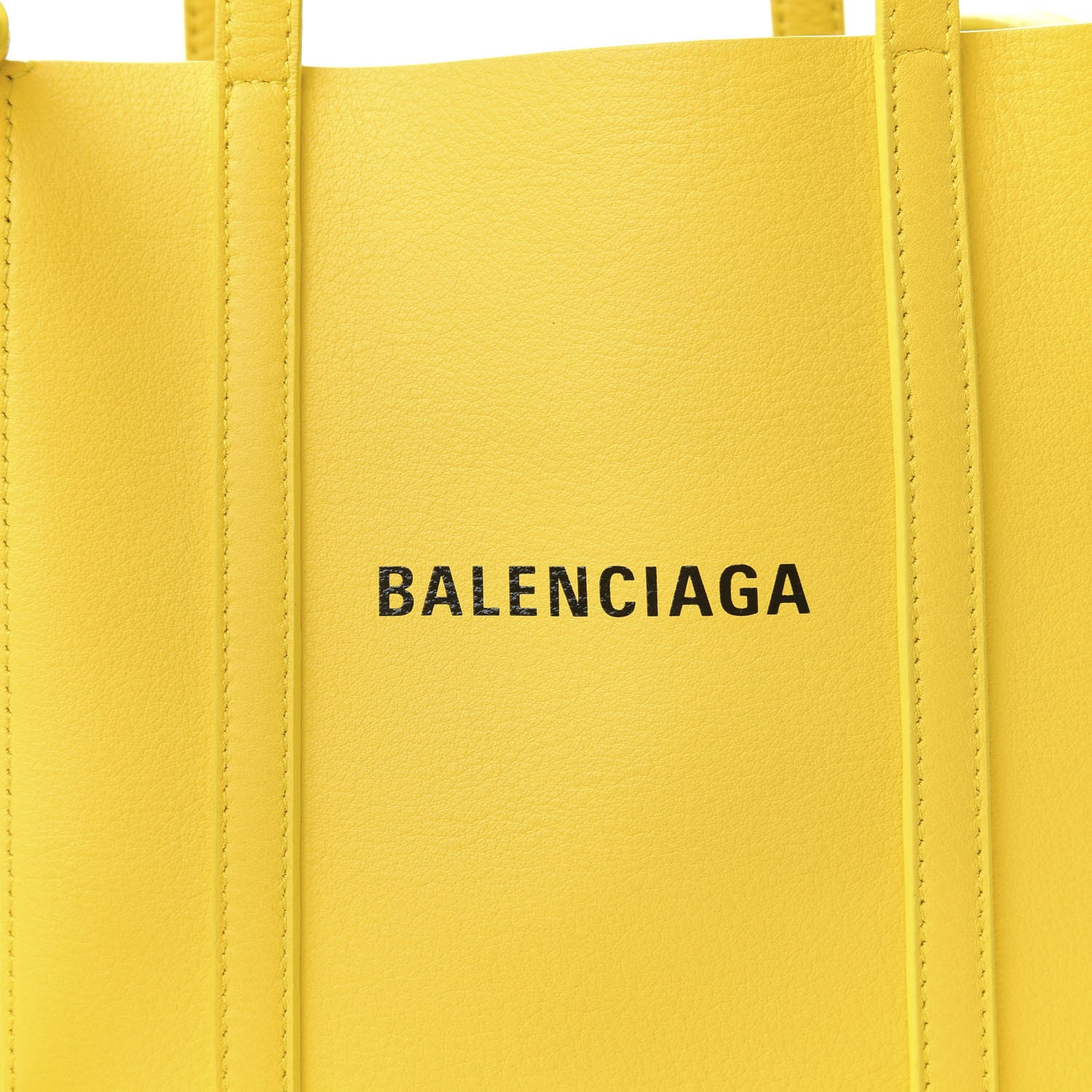 Balenciaga Smooth Calfskin Logo XXS Everyday Tote Jaune Soleil Black 10 of 10