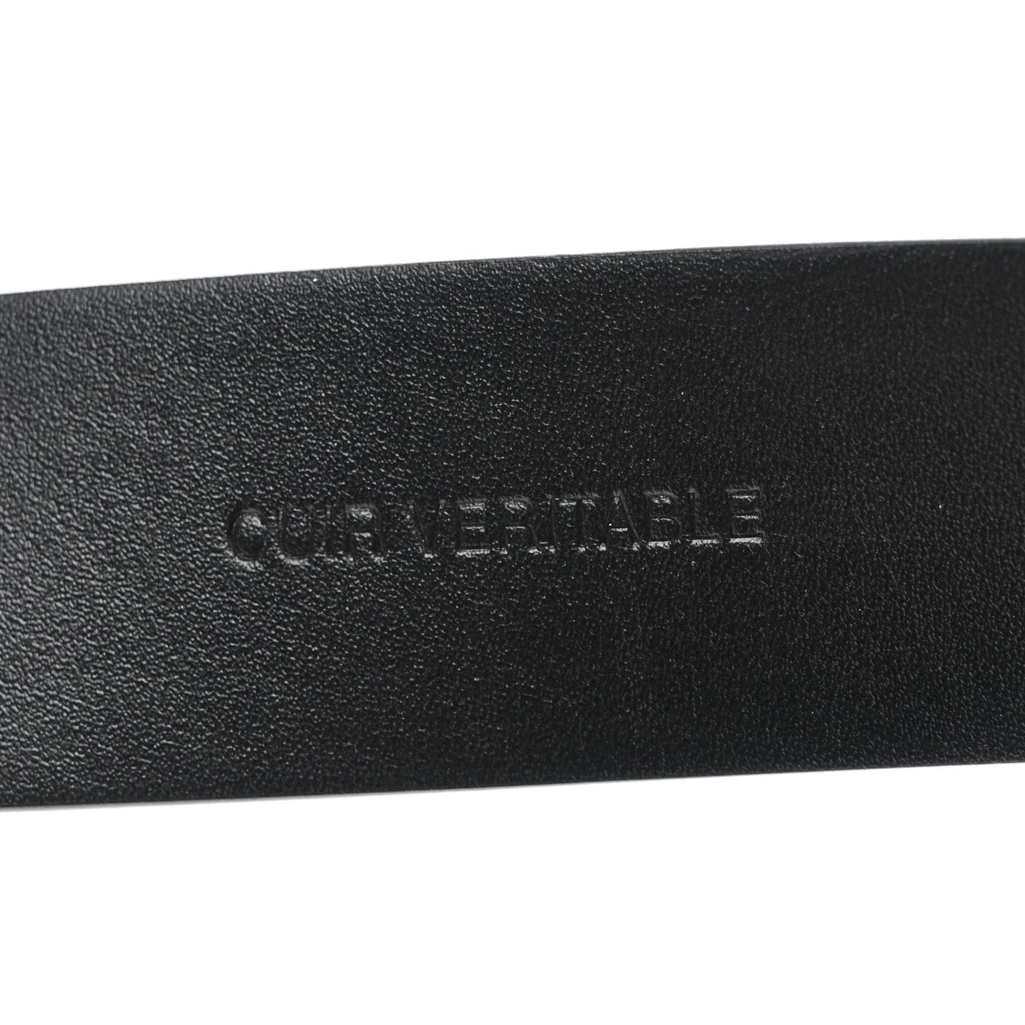 Calfskin CC Chain Belt 80 32 Black Gold