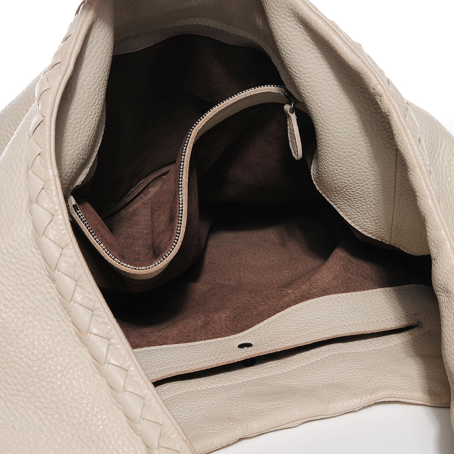 Bottega Veneta Cervo Deerskin Large Hobo Bianco White 6 of 6