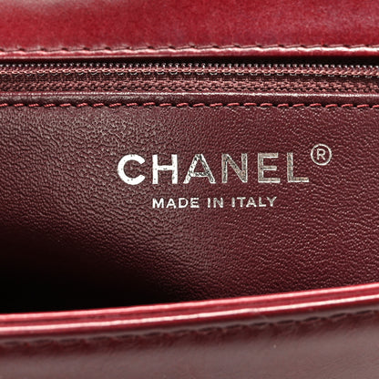 Chanel Calfskin Embossed New Medium Paris Salzburg Boy Flap Red 6 of 9