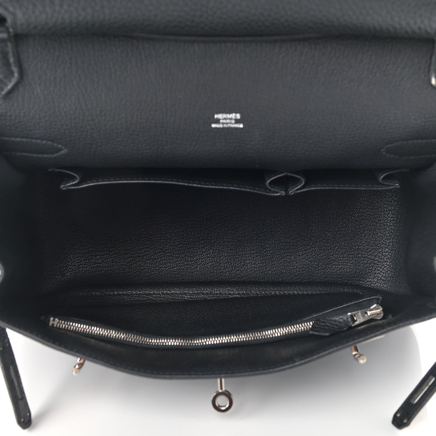 Hermes Taurillon Clemence Jypsiere 28 Black 5 of 15