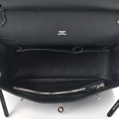Hermes Taurillon Clemence Jypsiere 28 Black 5 of 15