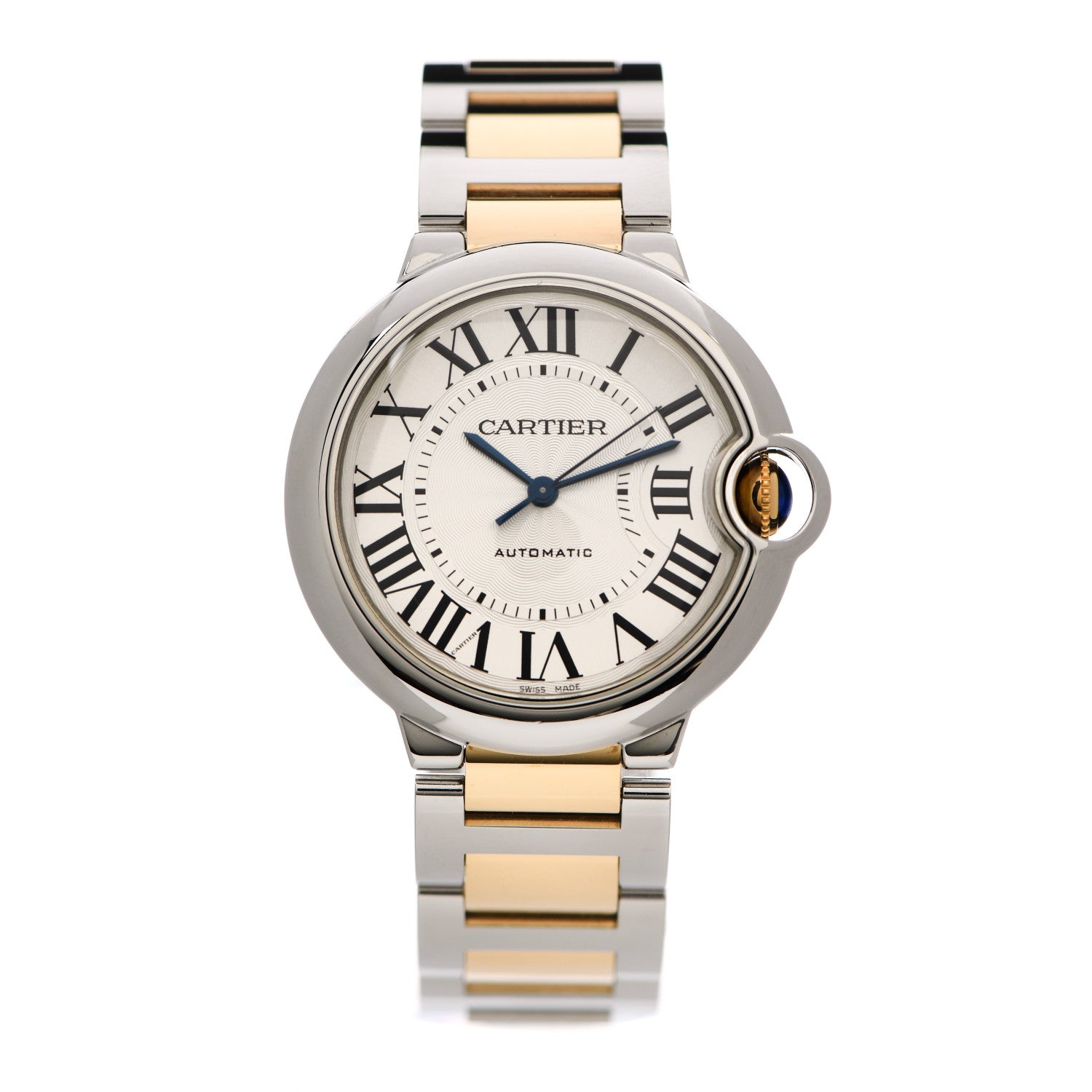 Cartier Stainless Steel 18K Yellow Gold 36mm Ballon Bleu De Cartier Automatic Watch 1 of 4