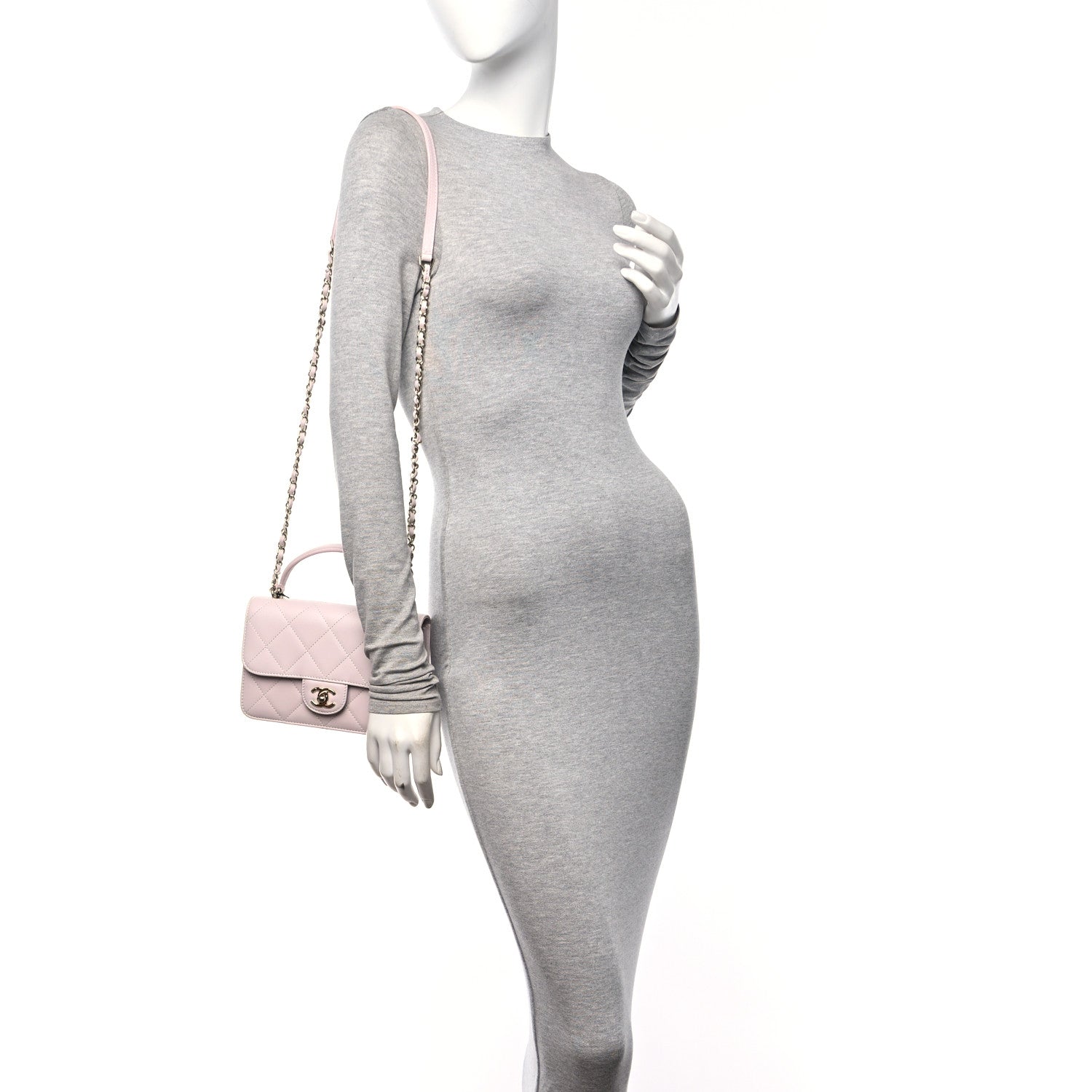 Chanel Calfskin Quilted Coco Lady Flap Light Purple 2 of 16