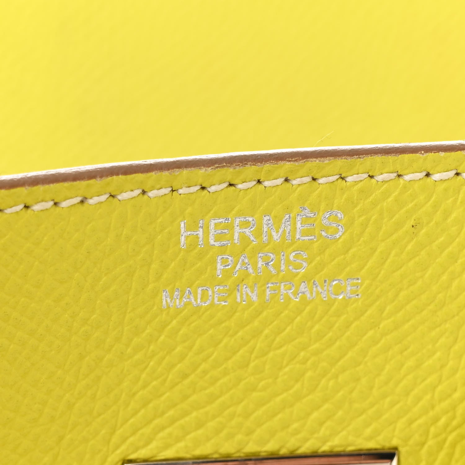 Hermes Epsom Candy Birkin 35 Lime Gris Perle 6 of 18