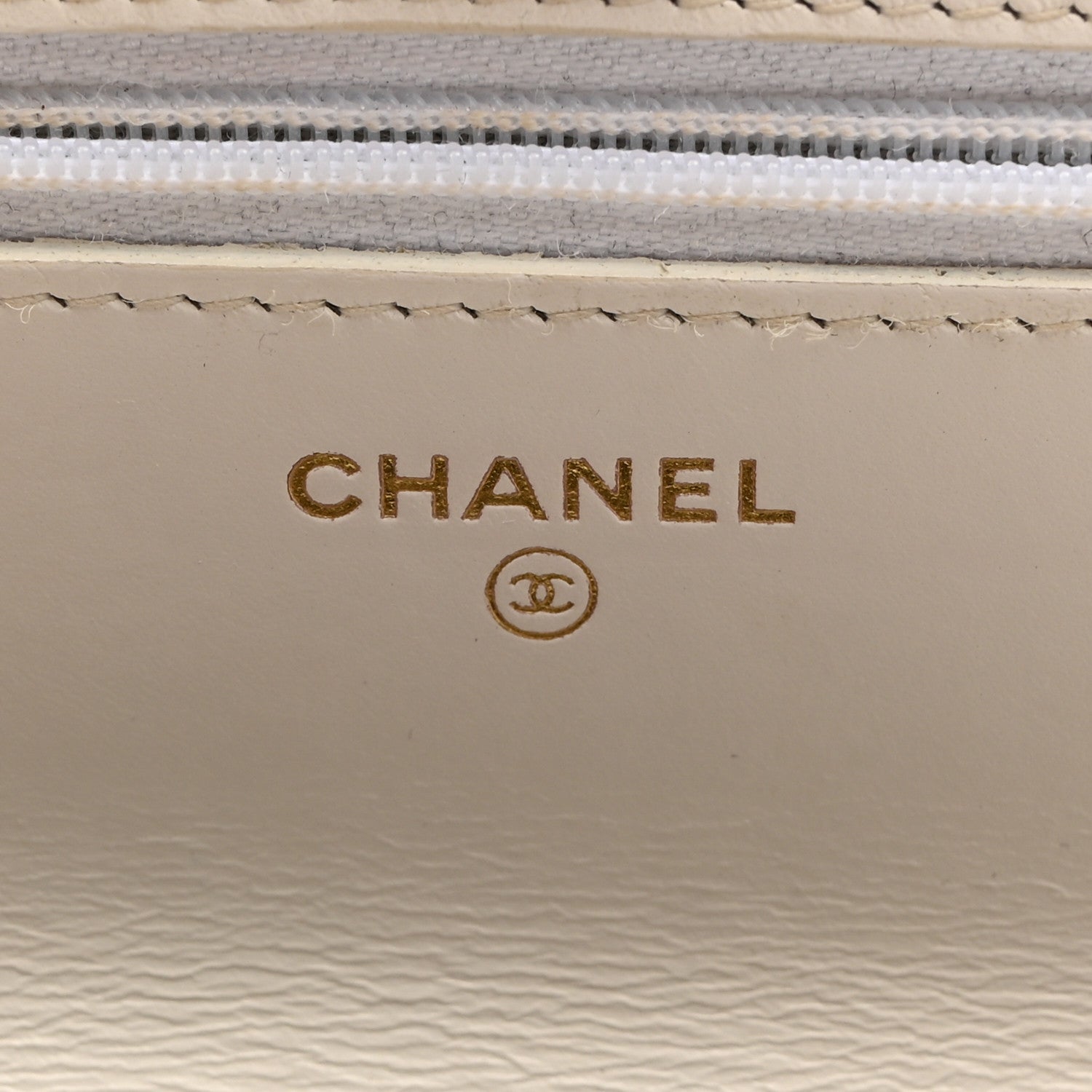 Chanel Shiny Calfskin Quilted Multicolor Top Handle Wallet On Chain WOC White 6 of 11