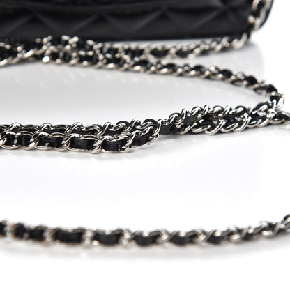 Chanel Patent Quilted Wallet On Chain WOC Black 11 of 11