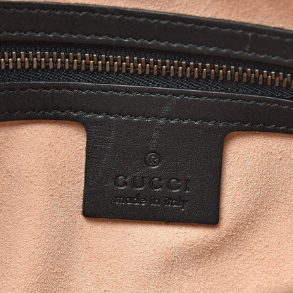 Gucci Calfskin Matelasse Medium GG Marmont Chain Shoulder Bag Black 6 of 11
