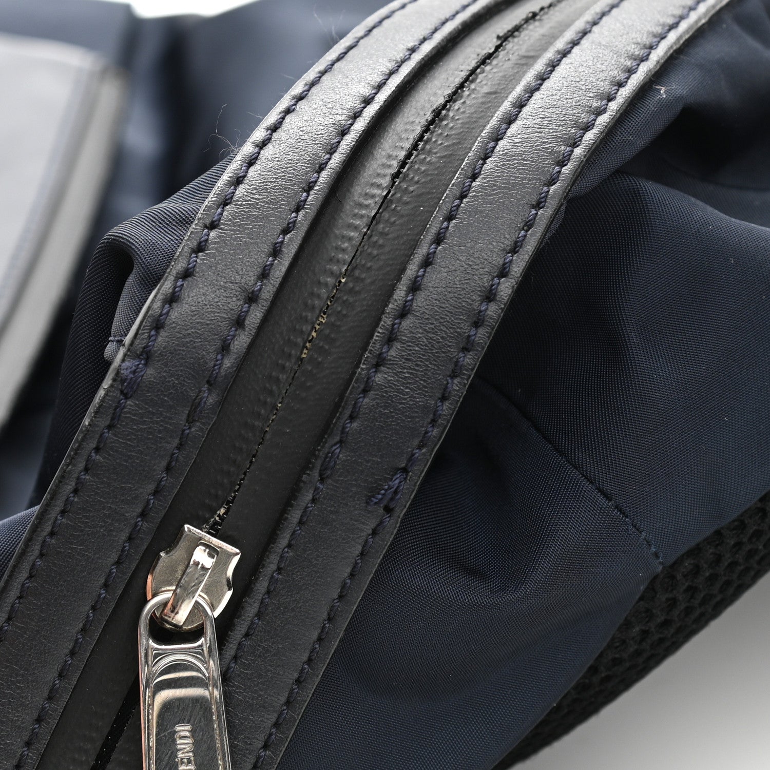 Fendi Nylon Vitello Century Opaco Mini Bug Eyes Backpack Navy 11 of 19