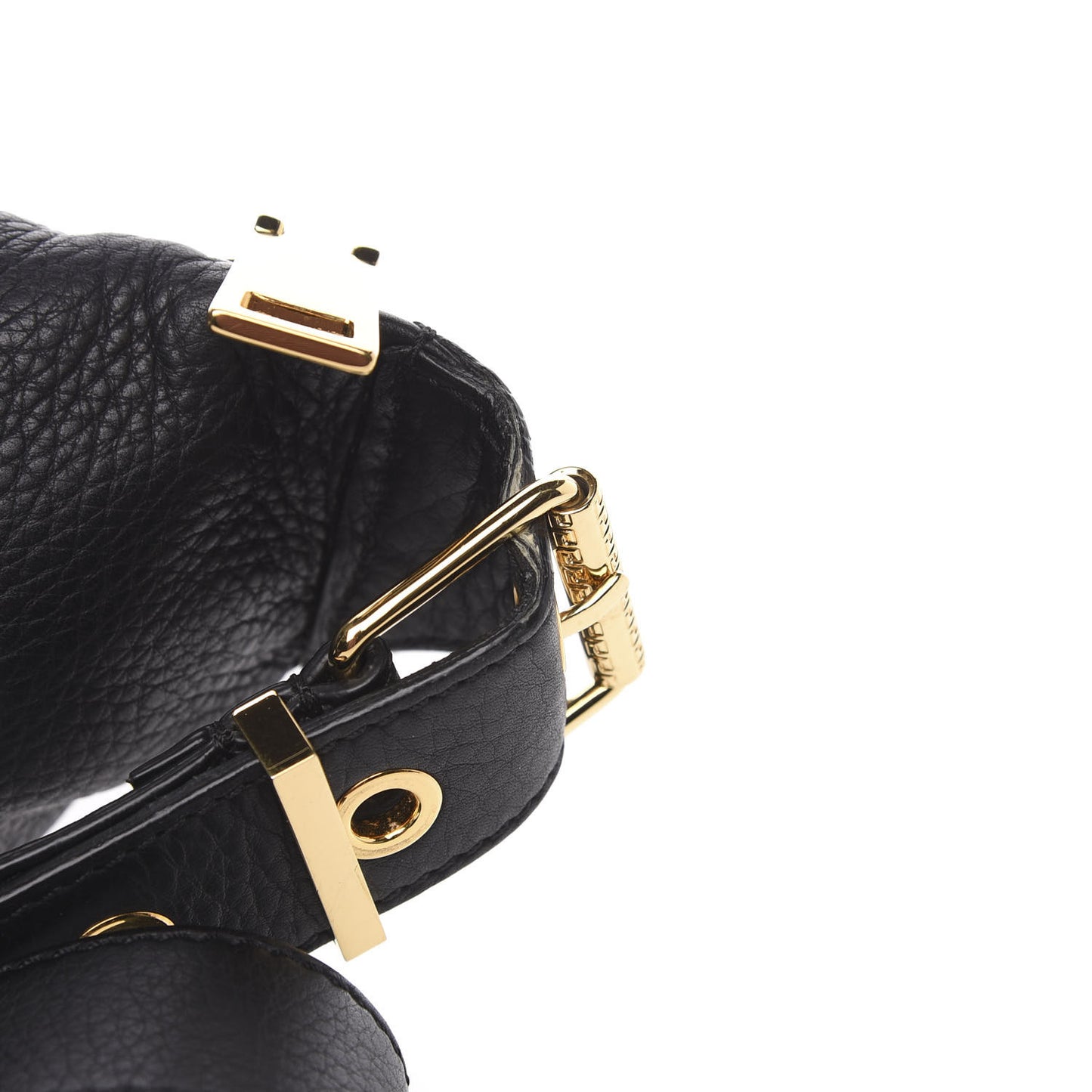 Calfskin Palazzo Medusa Belt Bag Black