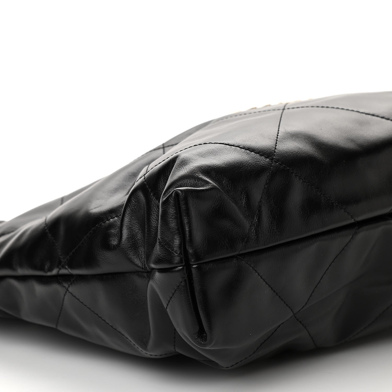 Chanel Shiny Calfskin Quilted Chanel 22 Black 10 of 11