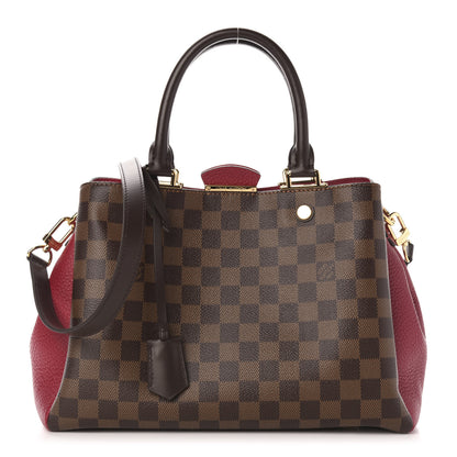 Louis Vuitton Damier Ebene Cuir Taurillon Brittany Bordeaux 1 of 10