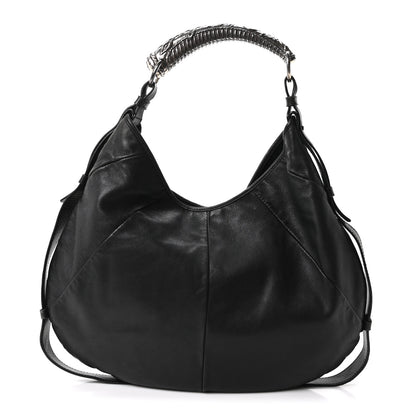 Saint Laurent Buffalo Horn Small Mombasa Hobo Black 1 of 9