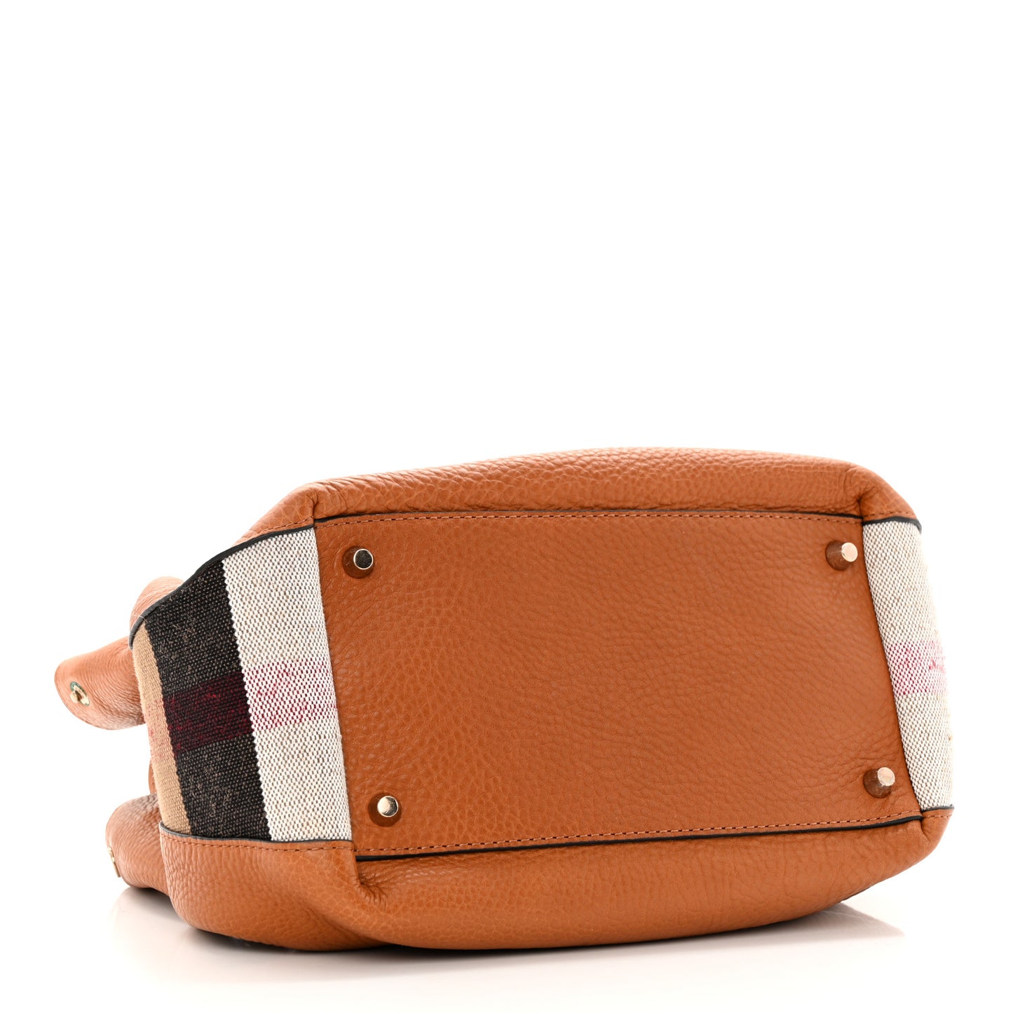 Grainy Calfskin House Check Small Maidstone Saddle Brown