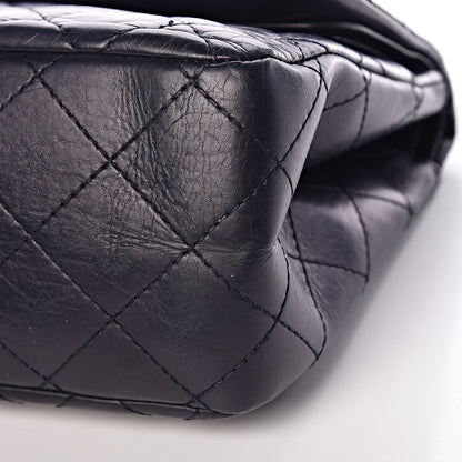 Chanel Aged Calfskin Quilted 2.55 Reissue 227 Flap Navy Blue 11 of 11