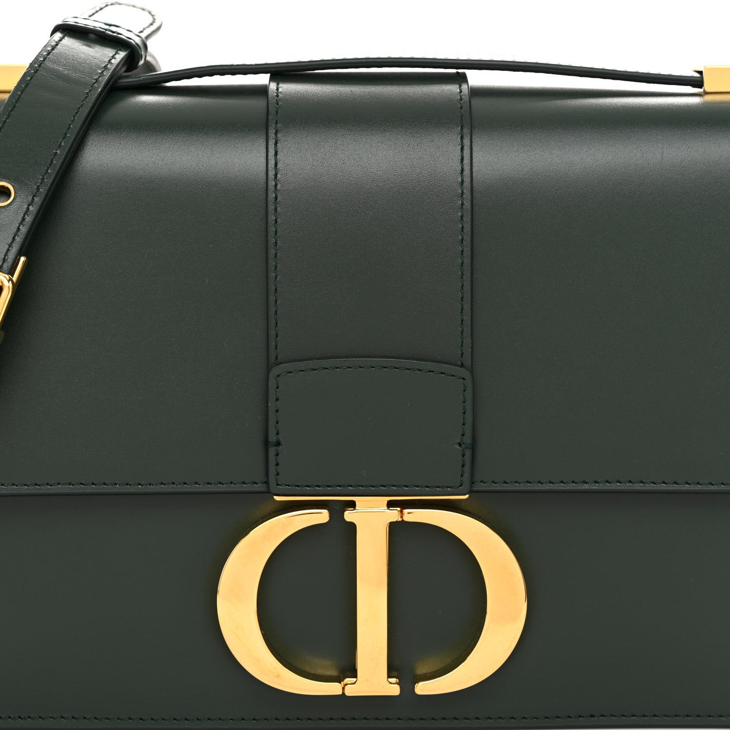 Christian Dior Smooth Calfskin 30 Montaigne Flap Bag Green 7 of 10