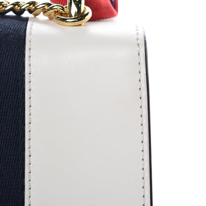 Gucci Calfskin Mini Sylvie Chain Shoulder Bag White 9 of 12