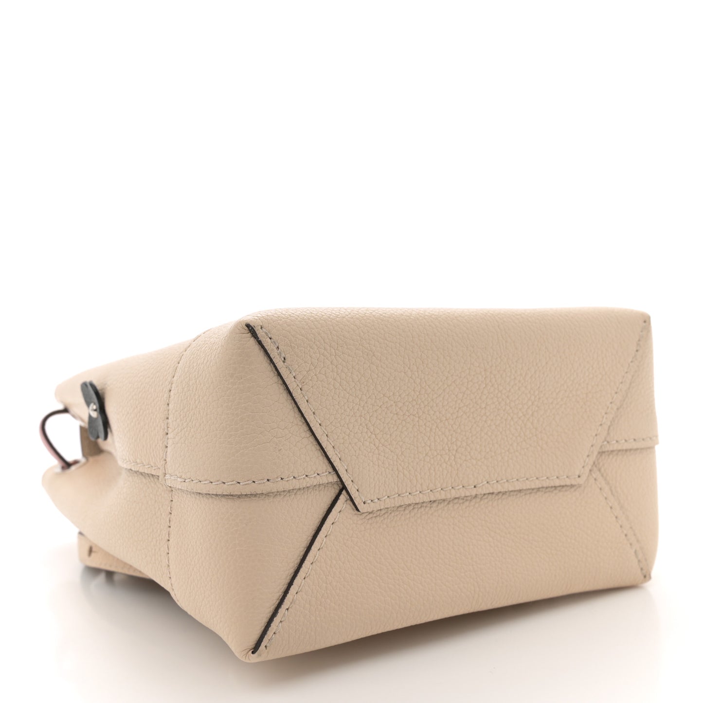 Calfskin Flowers Lockme Mini Backpack Creme