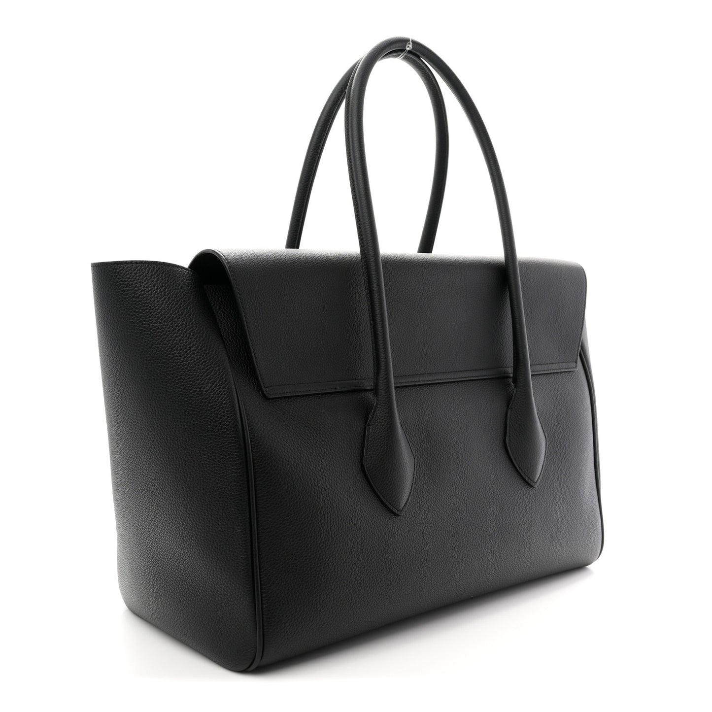 Hammered Calfskin XL East West Tote Bag Black