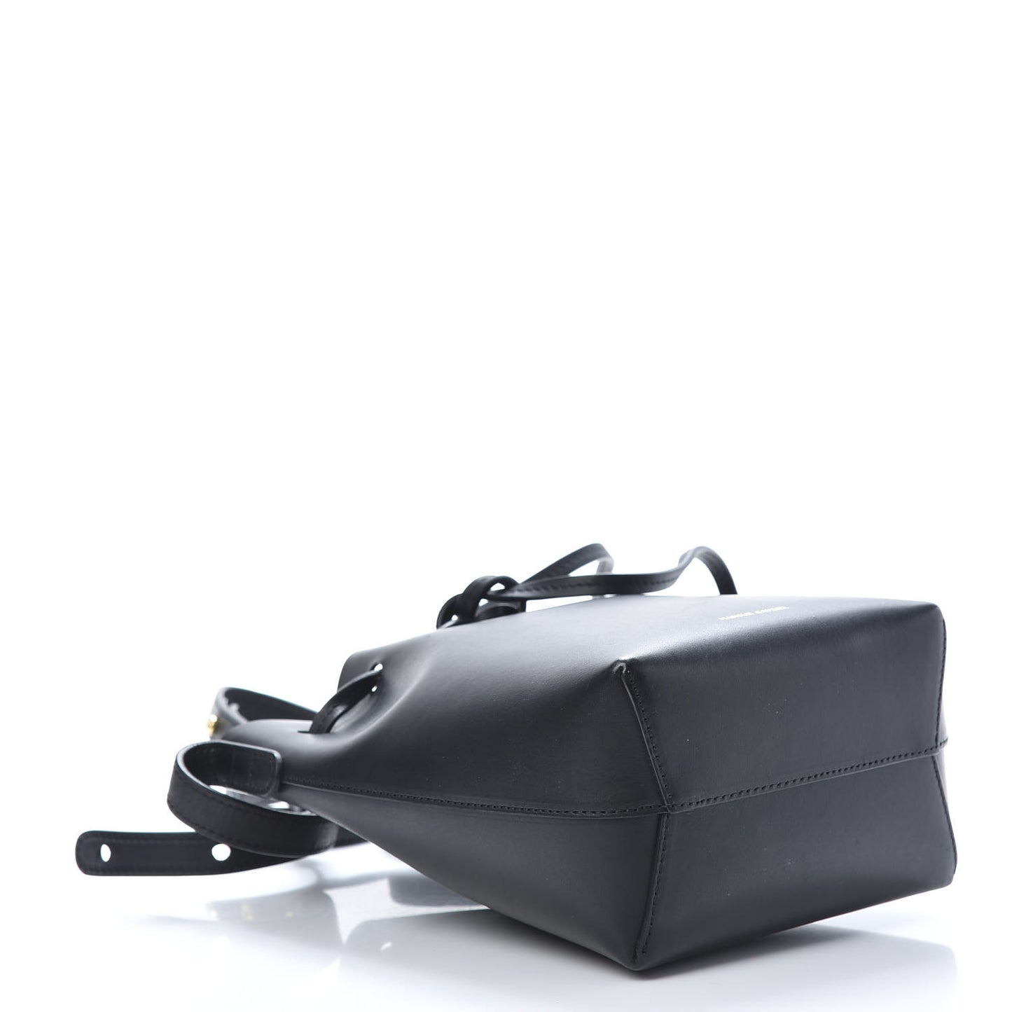 Calfskin Mini Bucket Bag Black Flamma