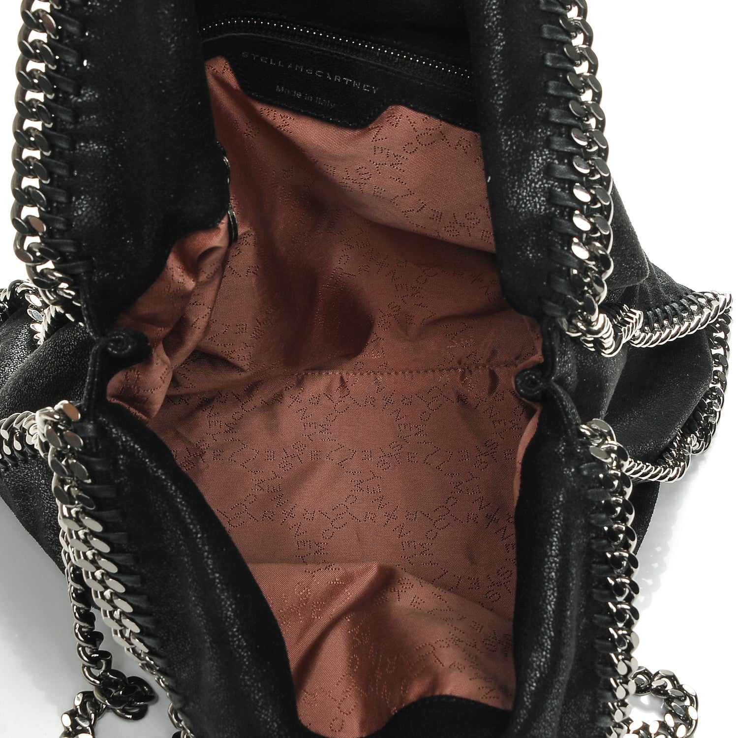 Stella McCartney Shaggy Deer Falabella Fold Over Tote Black 5 of 6