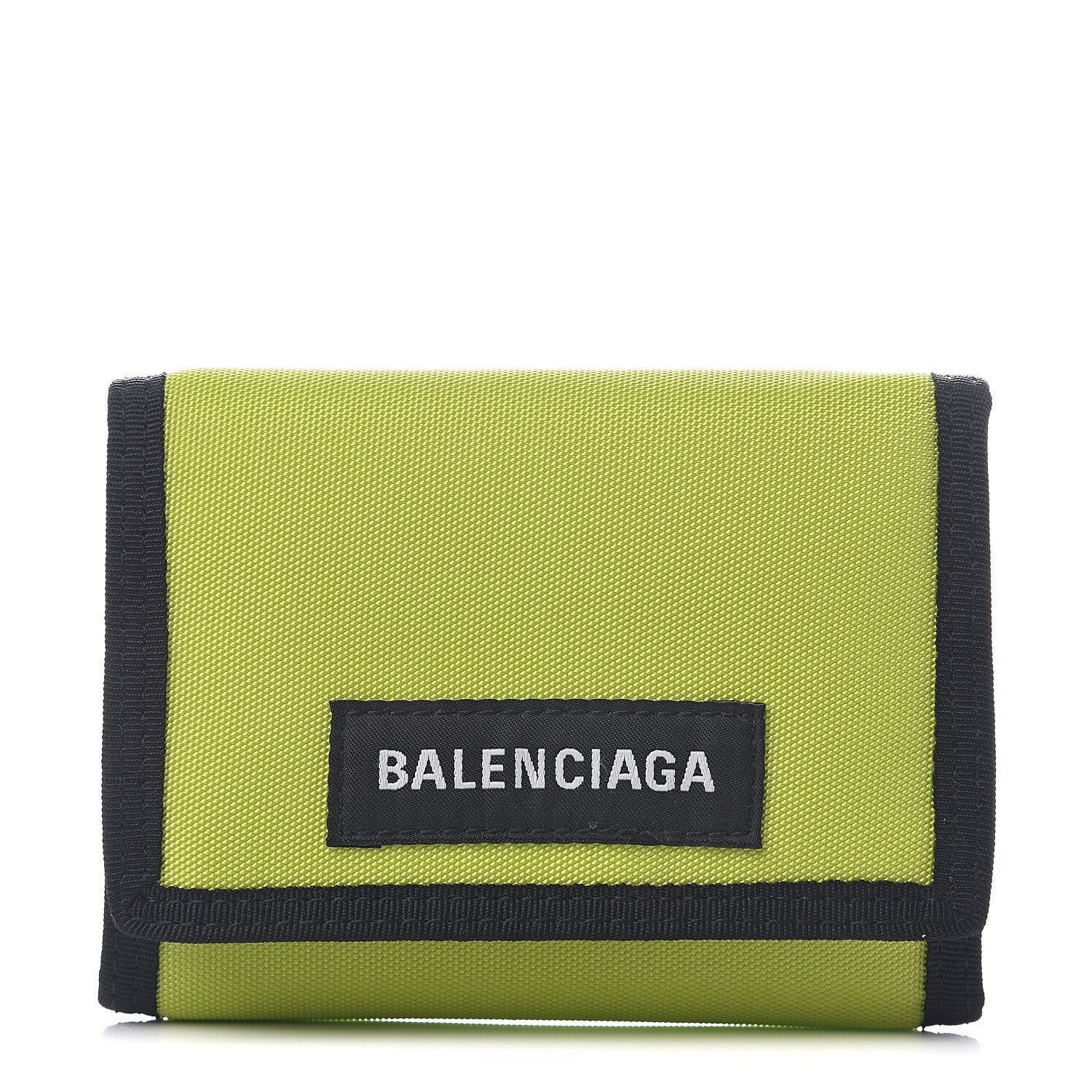 Balenciaga Nylon Explorer Coin Wallet Acid Green 1 of 5