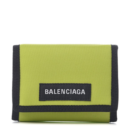Balenciaga Nylon Explorer Coin Wallet Acid Green 1 of 5