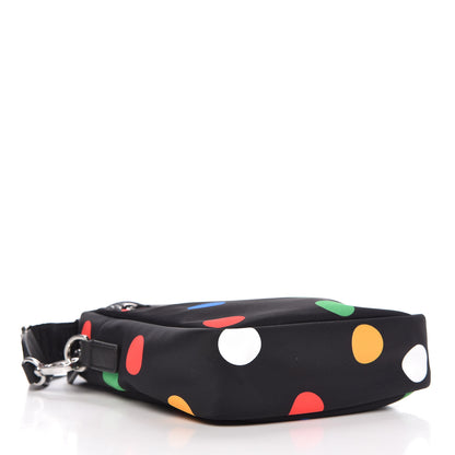 MCM Nylon Polka Dot Mini Klassic Crossbody Black 4 of 9