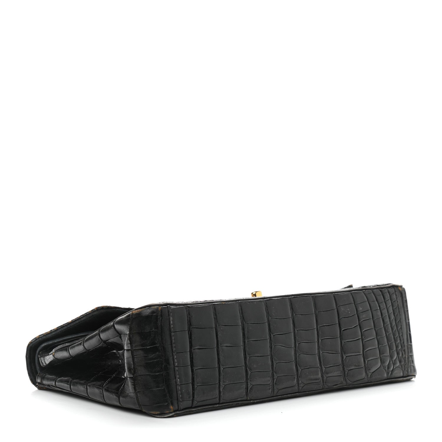 Chanel Shiny Crocodile Medium Double Flap Black 4 of 17