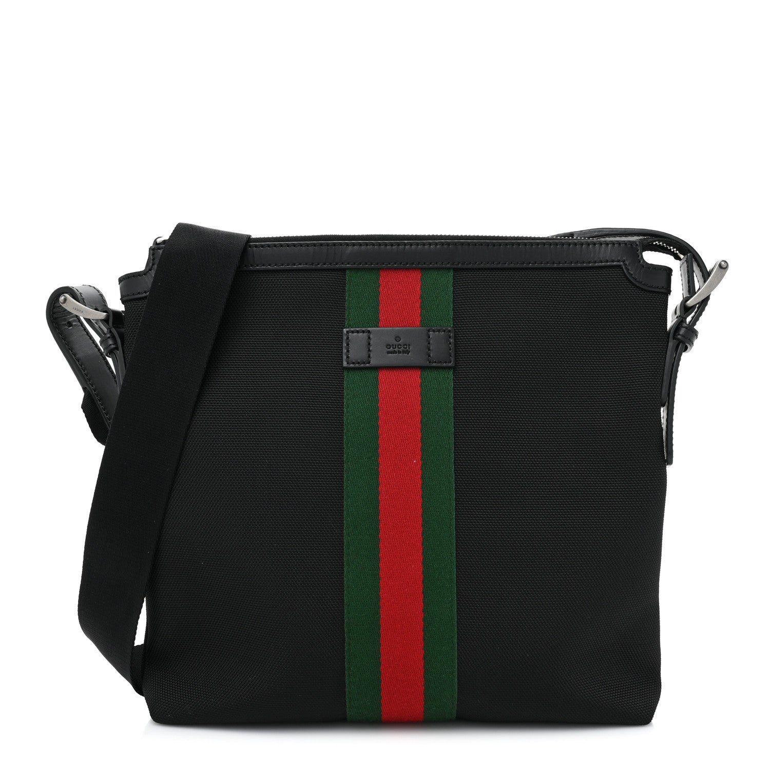 Gucci Techno Canvas Web Messenger Bag Black 1 of 9