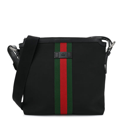 Gucci Techno Canvas Web Messenger Bag Black 1 of 9