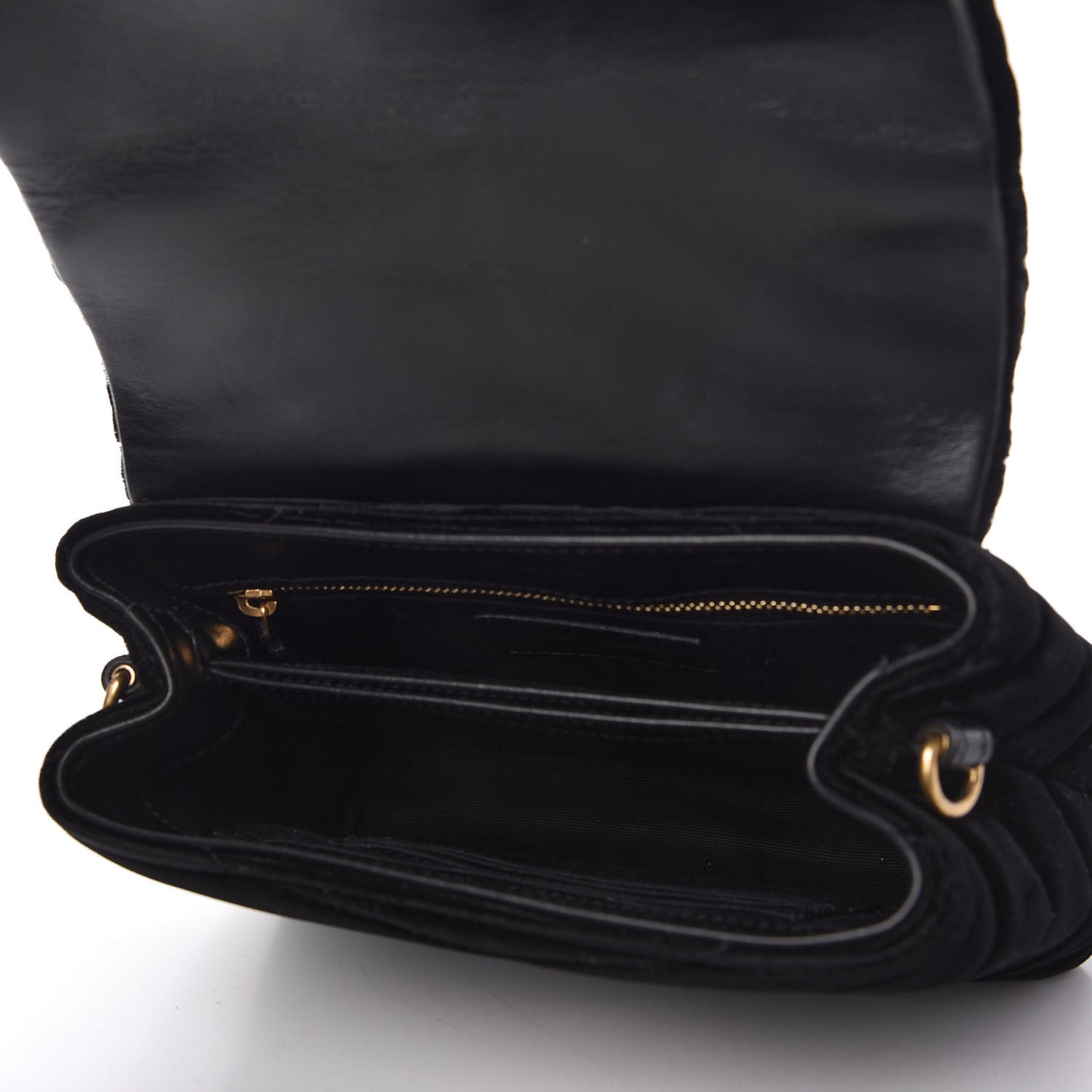 Velvet Y Quilted Monogram Toy Loulou Chain Satchel French Black