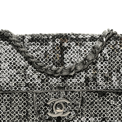 Chanel Sequin East West Flap Dark Silver 9 of 11