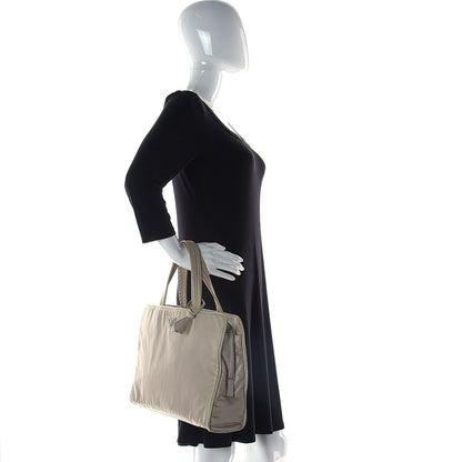 Prada Tessuto Nylon Tote Beige 3 of 16