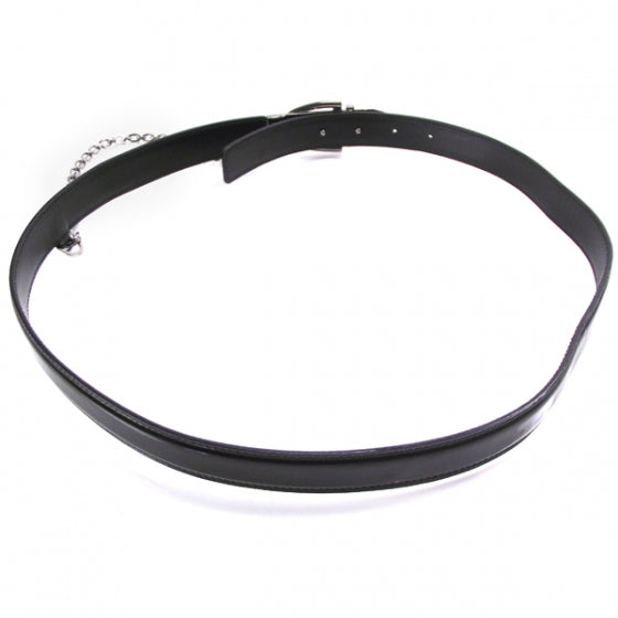 Gucci Patent Chain Belt Black 36 2 of 5
