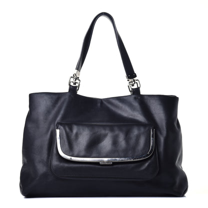 Dolce & Gabbana Deerskin Pocket Tote Black 2 of 19